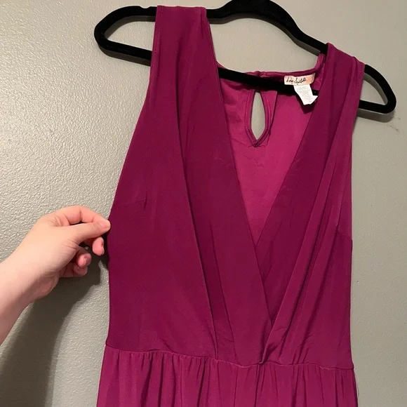 NWOT Love Squared Sz 2X Fuschia 3/4 Length Jumpsuit! - Picture 3 of 7
